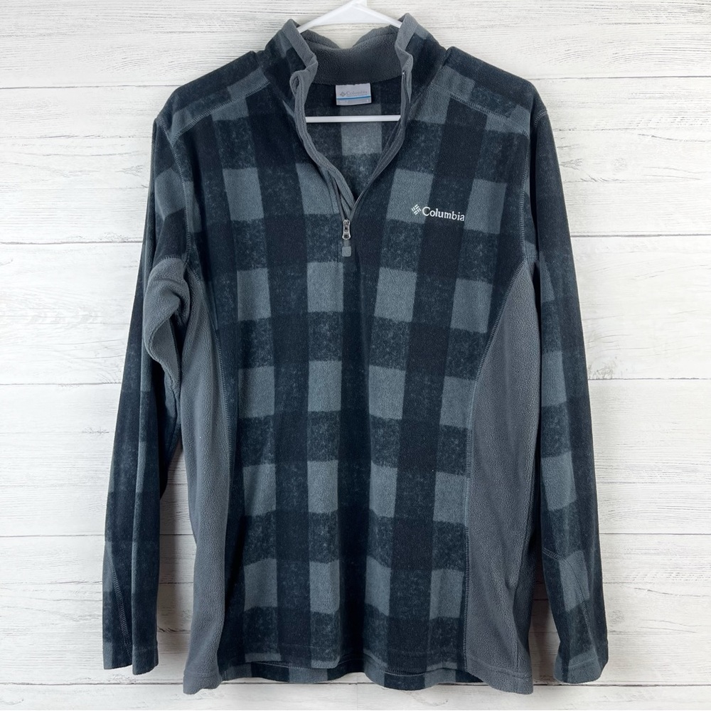 Black & Gray Women’s Columbia Fleece Pull Over